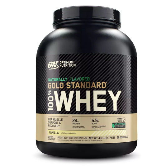 GOLD STANDARD 100% WHEY VAINILLA· 4.8 LB NATURALLY FLAVORED