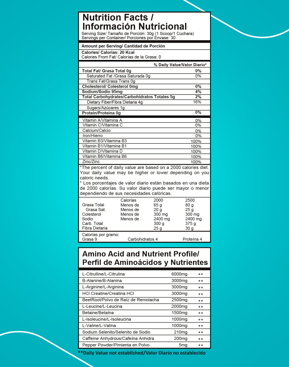 INTENZE PREWORKOUT 1,9 LB