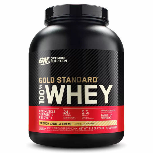 GOLD STANDARD 100% WHEY 5 LB OPTIMUM NUTRITION VAINILLA