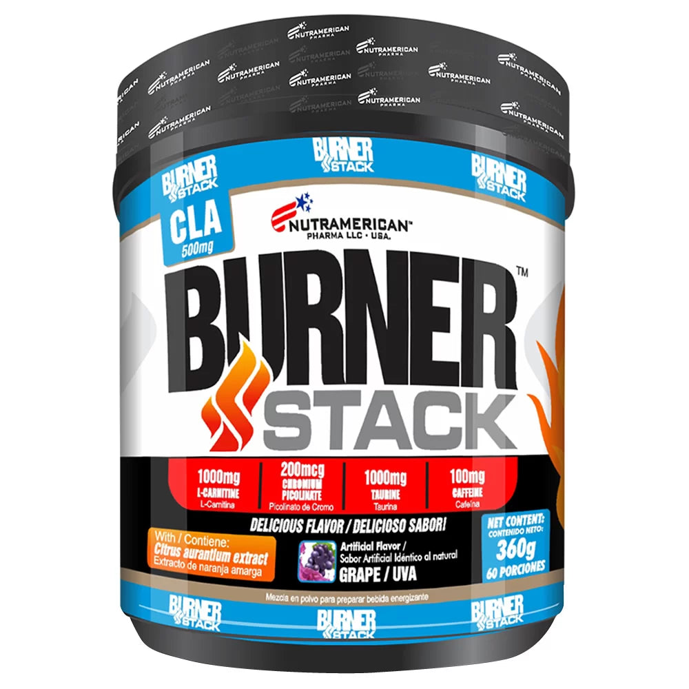 Burner Stack UVA Quemador Preentreno 60 servs